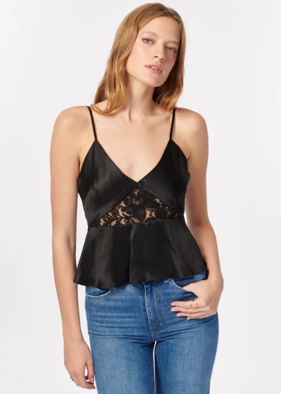 Adelaide Camisole Black sold by Cami NYC