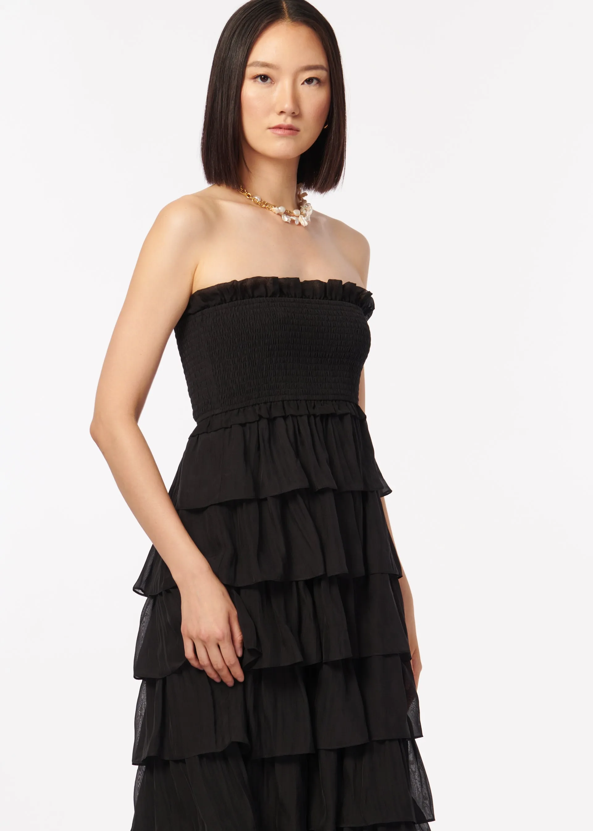 Stella Chiffon Gown Black sold by Cami NYC product image thumbnail 3