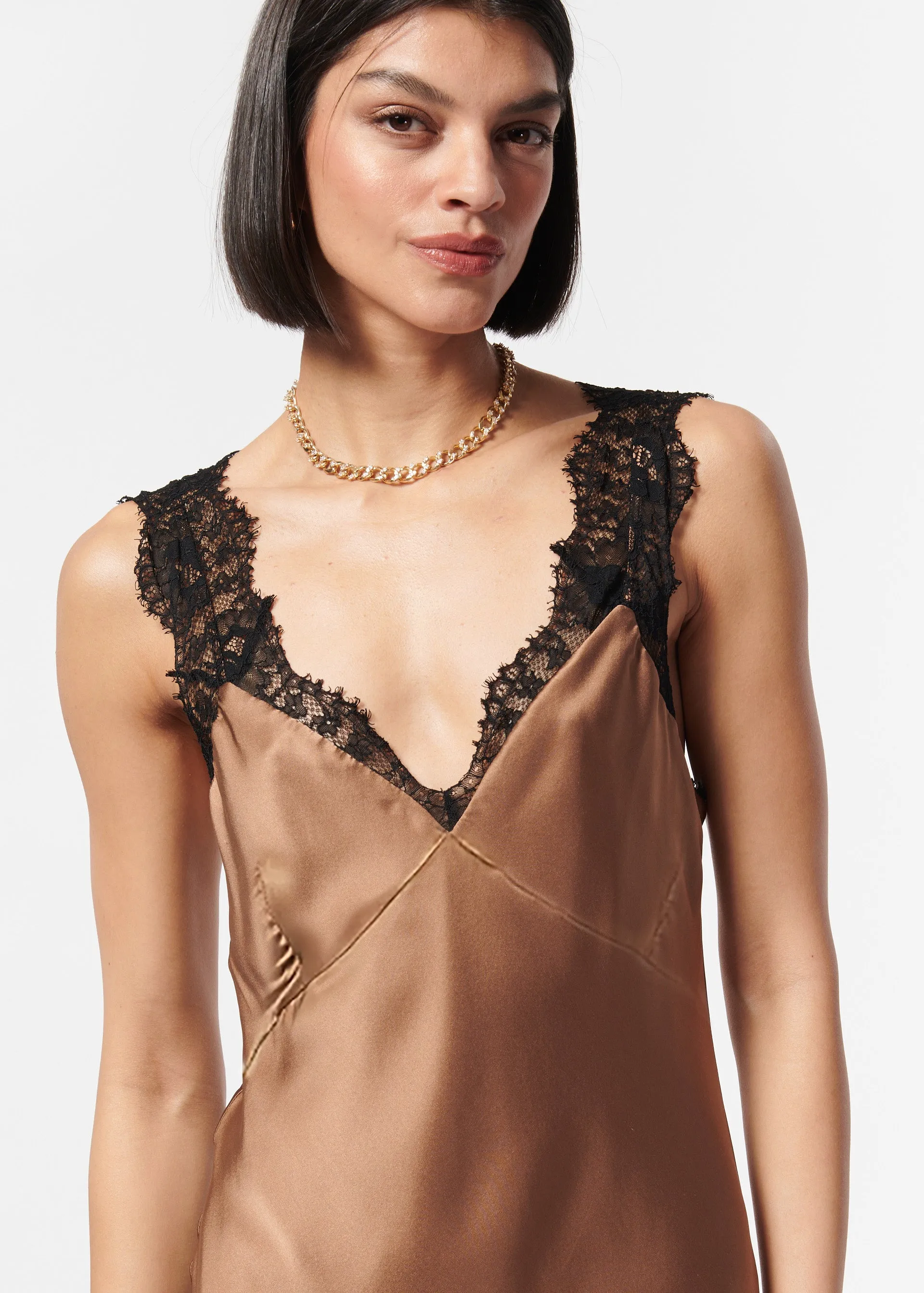 Ramila Dress Caramel sold by Cami NYC product image thumbnail 2