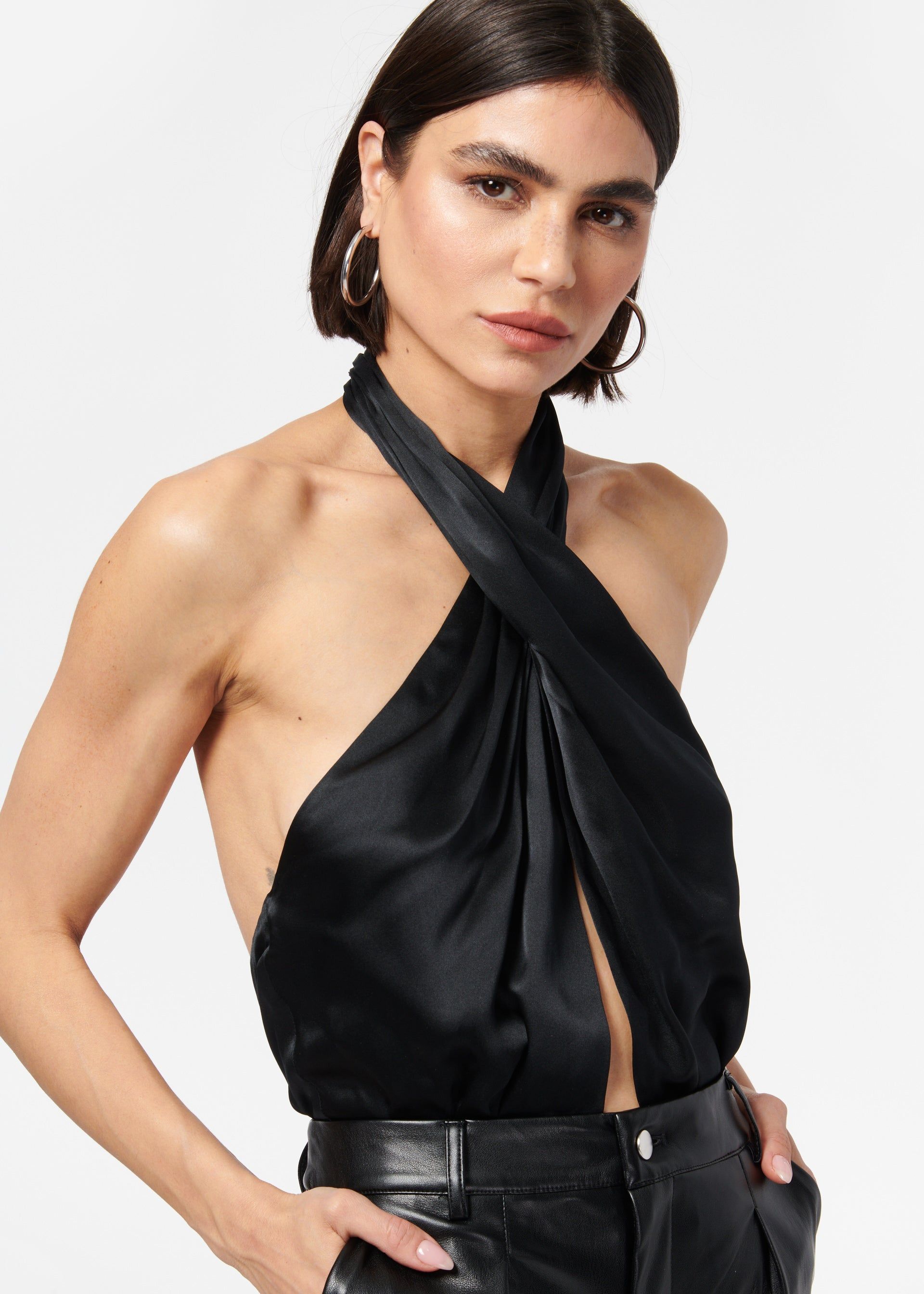 Steph Bodysuit Black sold by Cami NYC