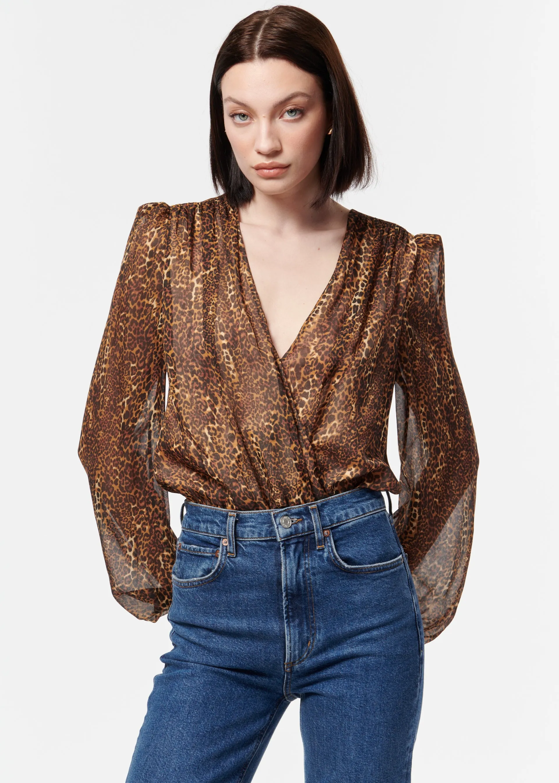 Isa Bodysuit Animal Print sold by Cami NYC