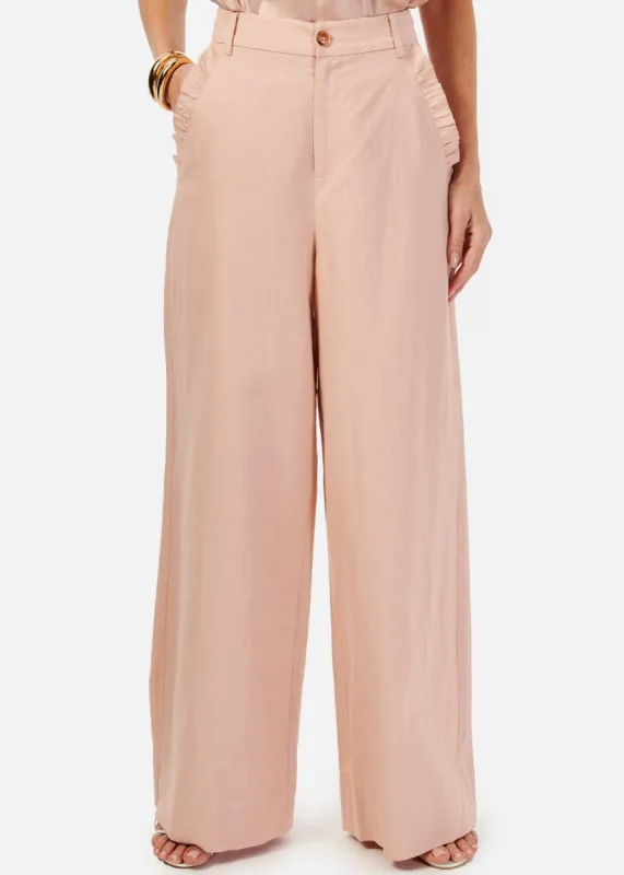 Lorien Wide Leg Pant Clay sold by Cami NYC