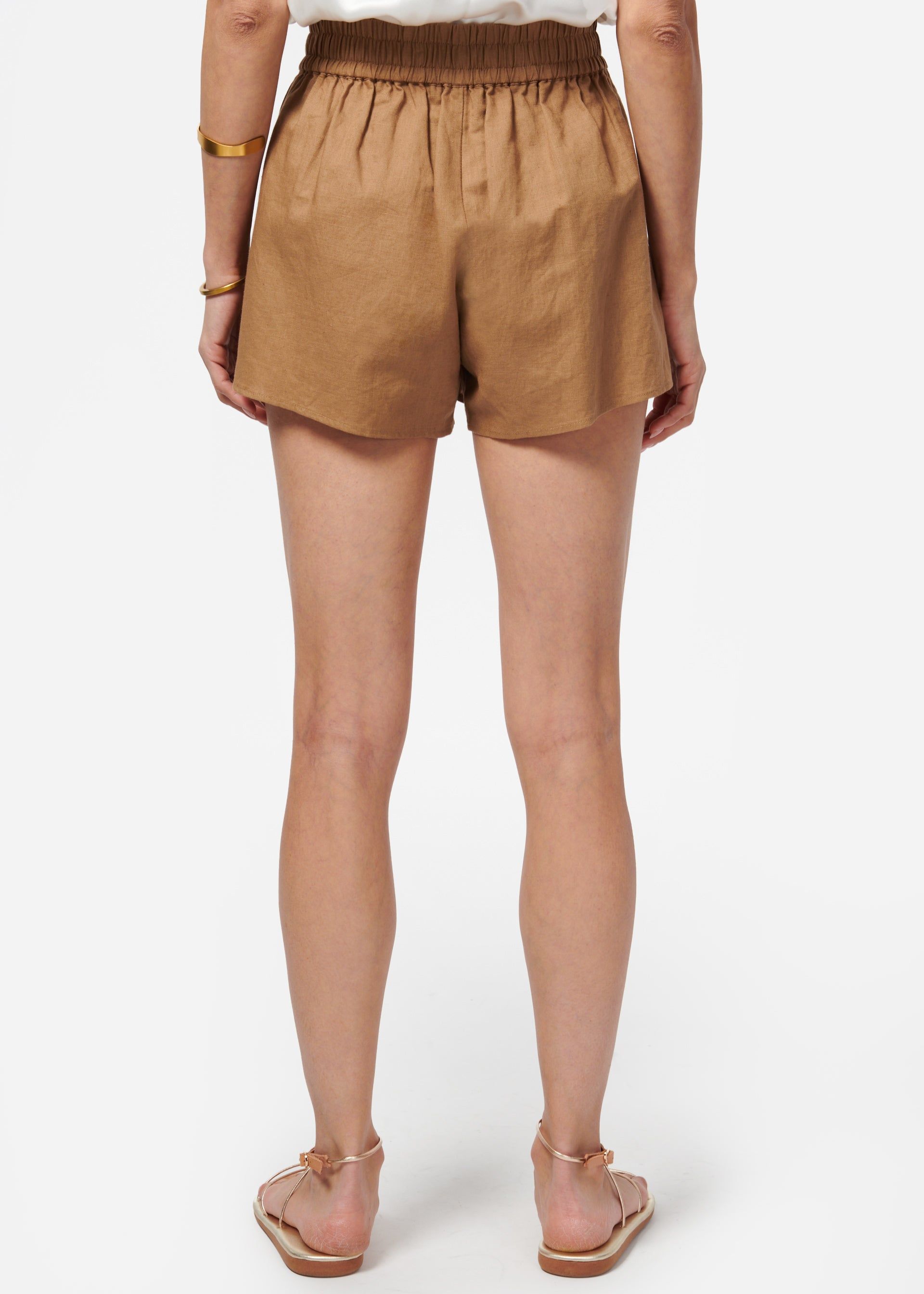 Jillian Linen Short Butterscotch sold by Cami NYC product image thumbnail 4