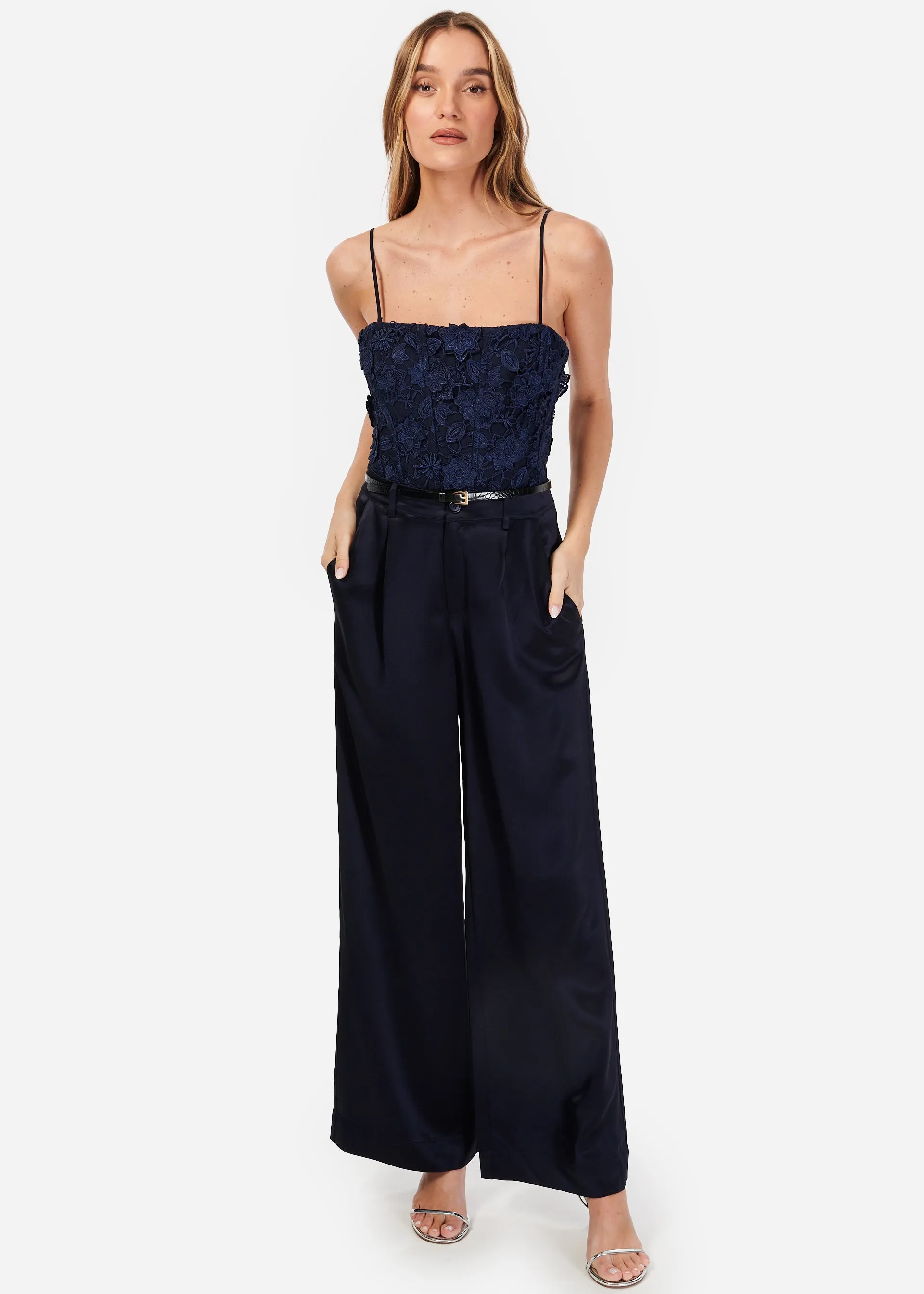 Beleza Lace Bodysuit Navy sold by Cami NYC product image thumbnail 2