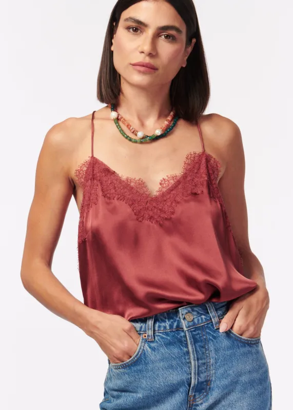 Racer Charmeuse Cami Spice sold by Cami NYC