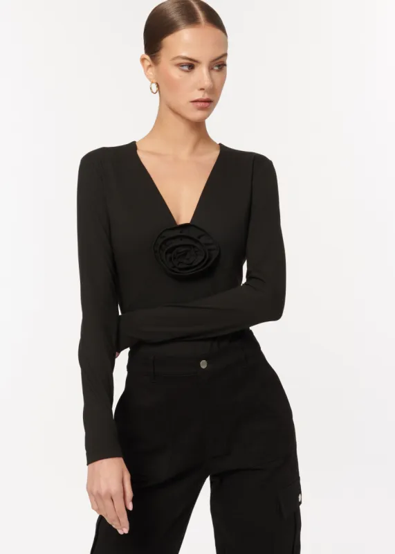 Nohili Bodysuit Black sold by Cami NYC