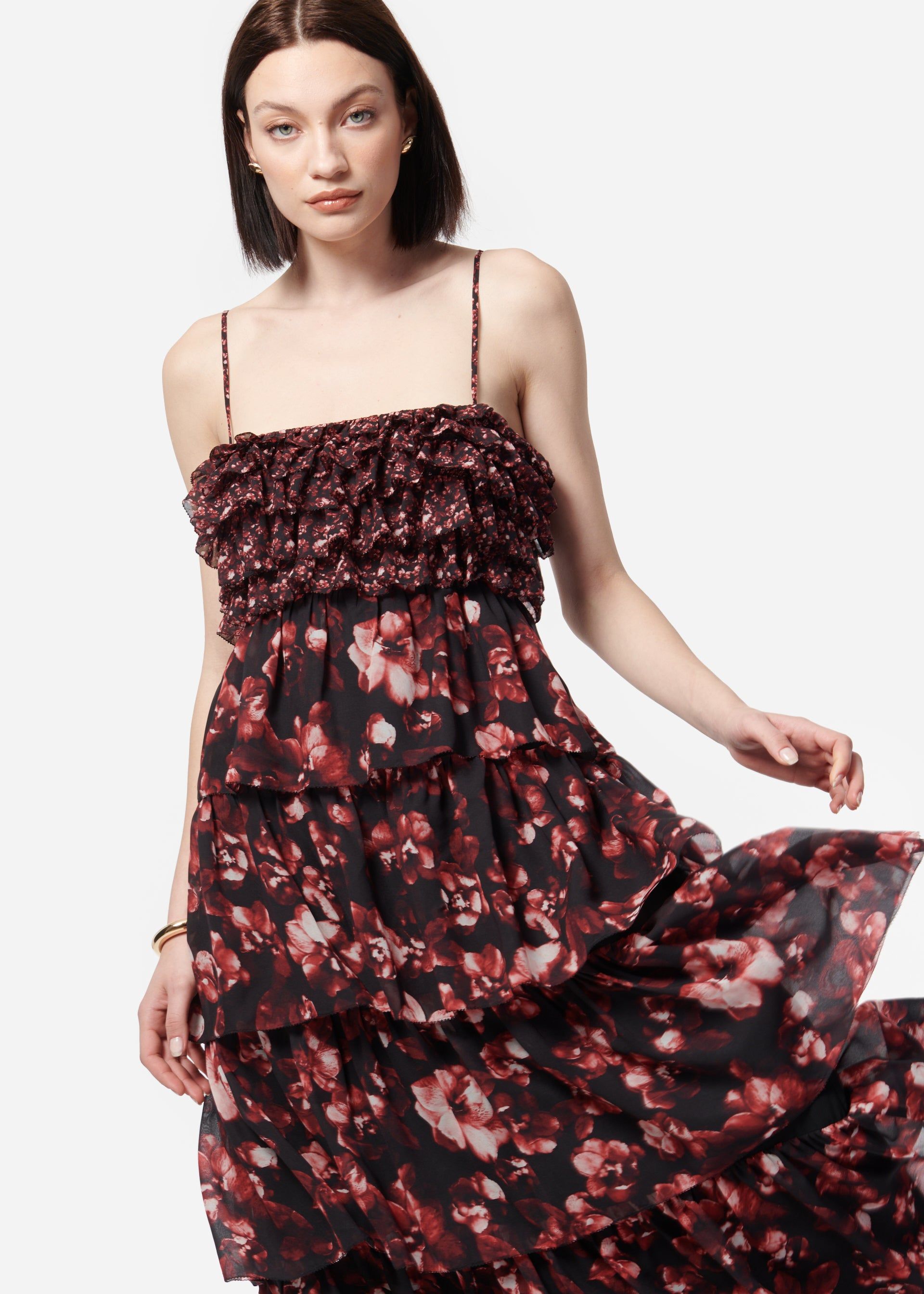 Helena Dress Spiced Floral/Mini sold by Cami NYC product image thumbnail 2