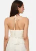 Rhea Metallic Chiffon Camisole White sold by Cami NYC