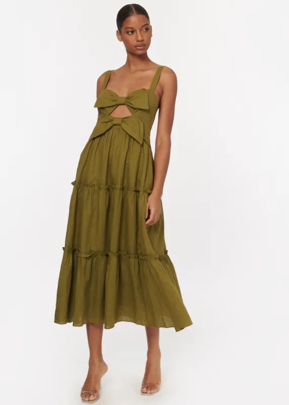 Kaylyn Dress Seaweed sold by Cami NYC