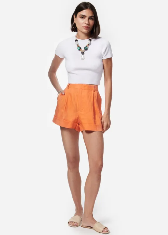 Rabia Short Papaya sold by Cami NYC