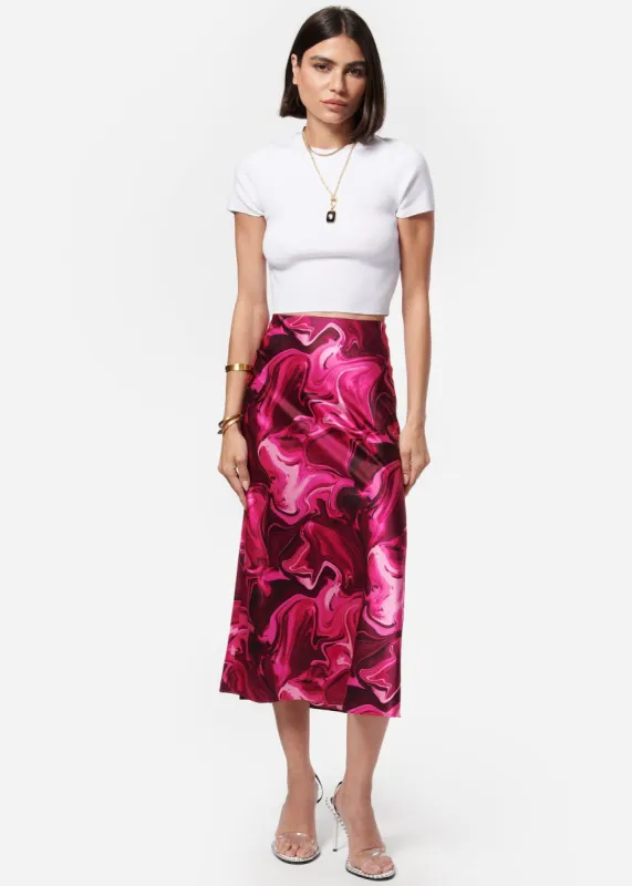 Aviva Skirt Hyperpink Swirl sold by Cami NYC