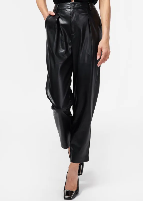 Anja Vegan Leather Pant Black sold by Cami NYC