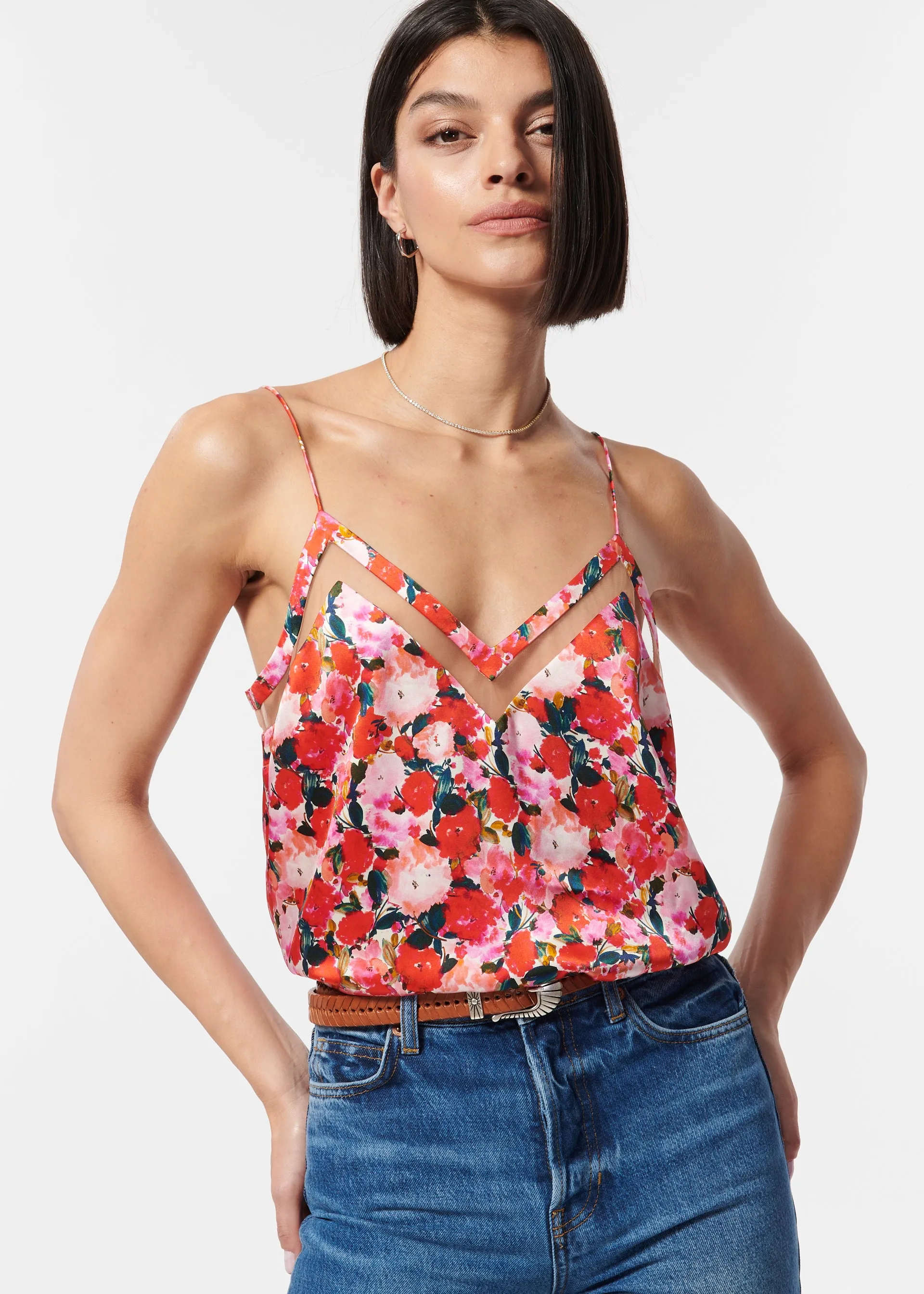 Kaira Camisole Hyper Blossom sold by Cami NYC