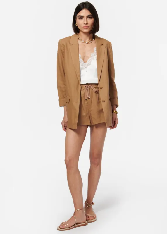 Owen Linen Blazer Butterscotch sold by Cami NYC