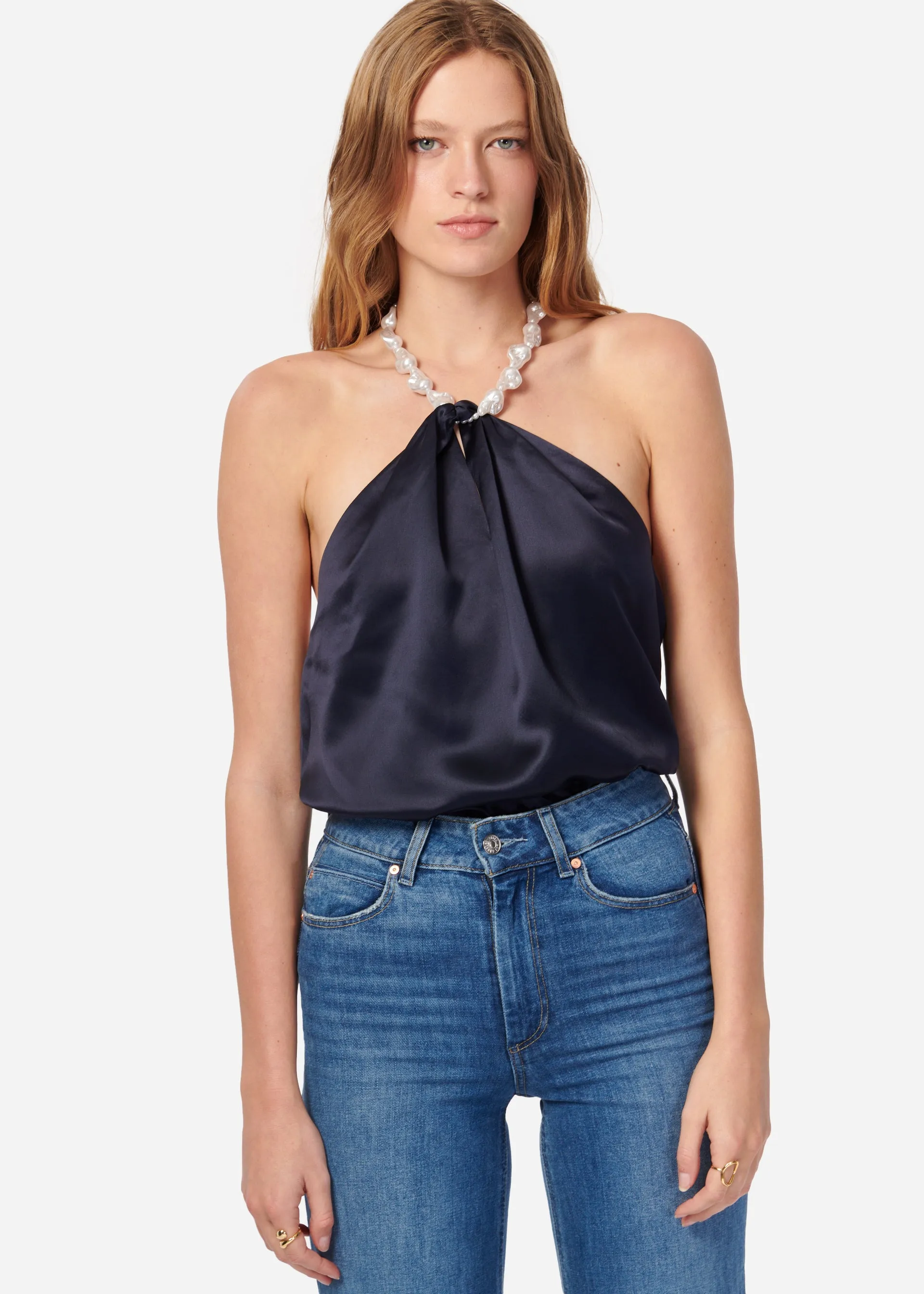 Elody Camisole Navy sold by Cami NYC product image thumbnail 3