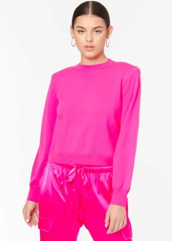 Val Sweater Neon Pink sold by Cami NYC