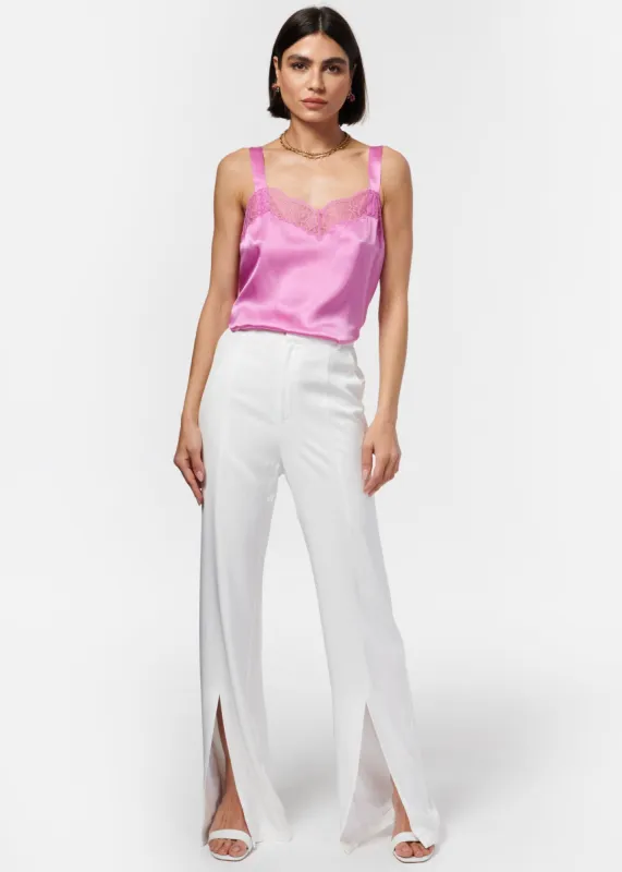 Amelie Twill Pant White sold by Cami NYC