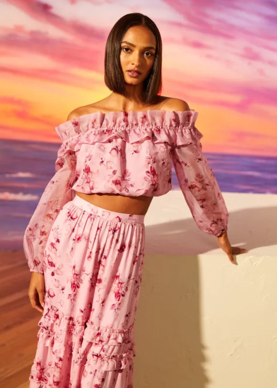 Elaria Top Pink Garden sold by Cami NYC