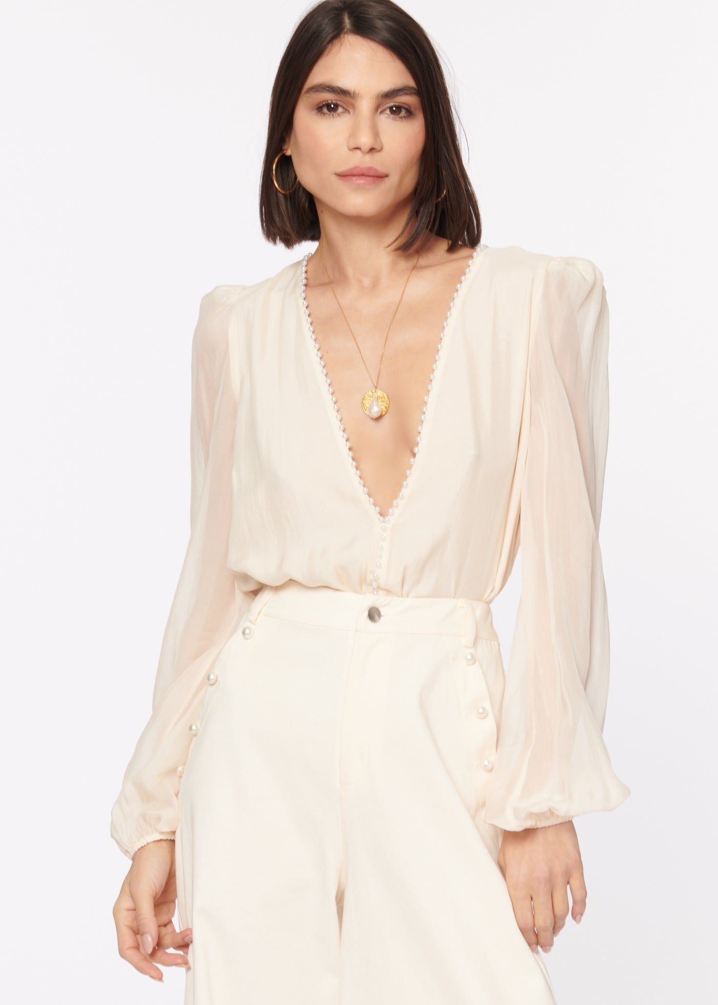 Ingrid Bodysuit Ceramic sold by Cami NYC