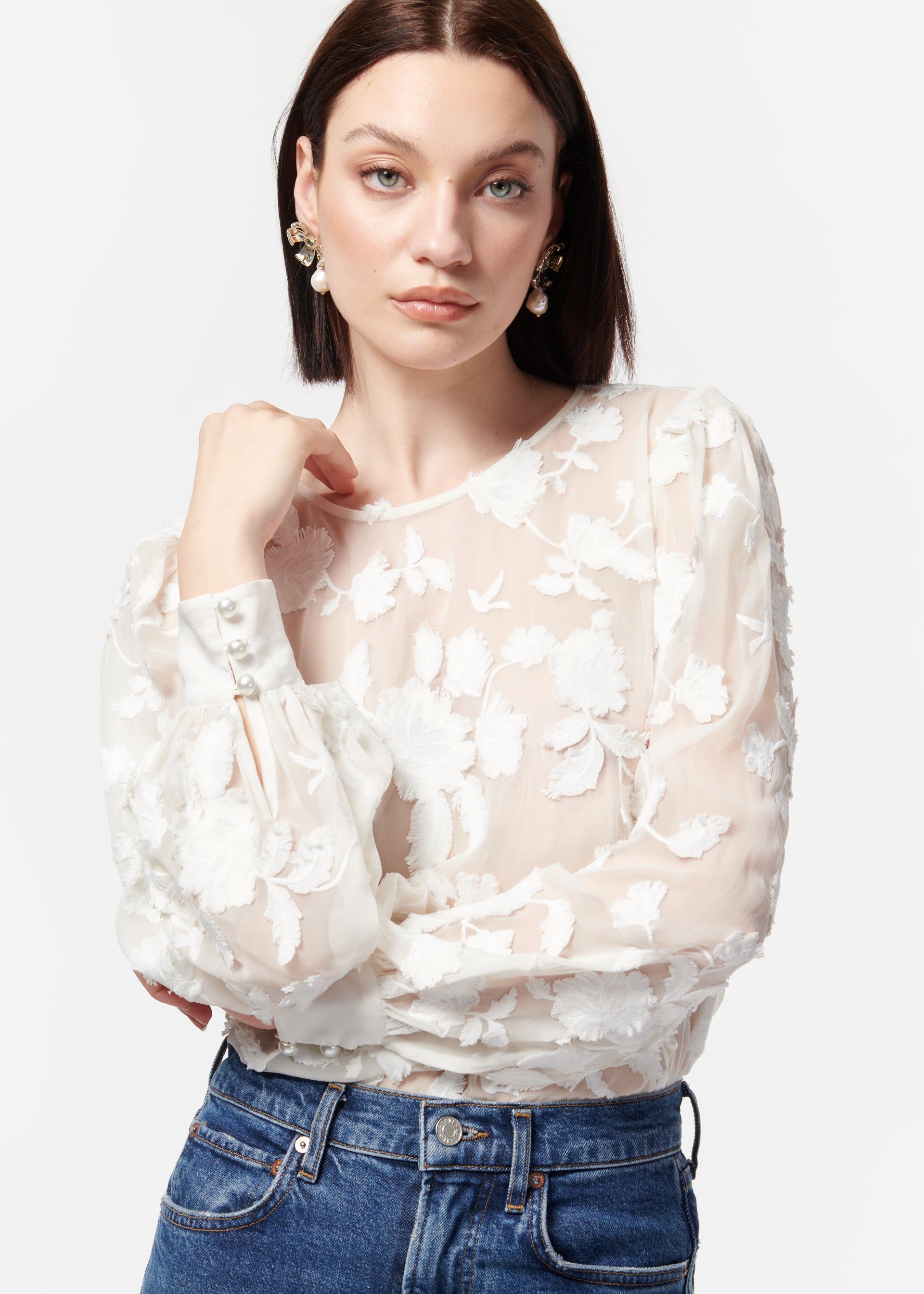 Simonette Top White sold by Cami NYC product image thumbnail 4