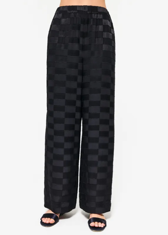 Medina Burnout Wide Leg Pant Black sold by Cami NYC