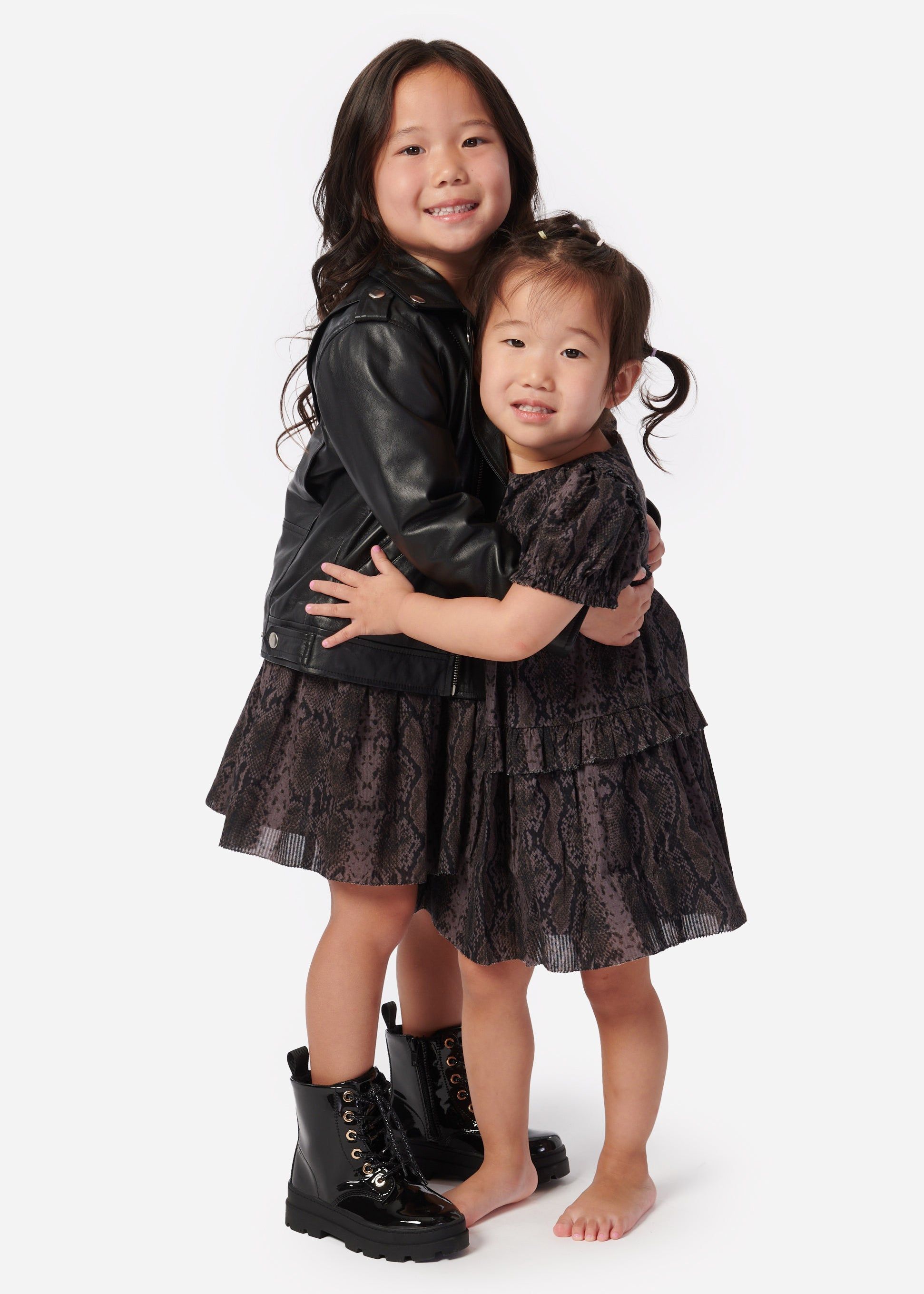 Kids Kali Genuine Leather Jacket Black sold by Cami NYC product image thumbnail 5