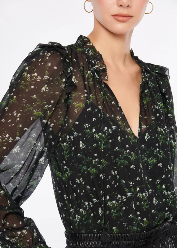 Sandy Blouse Winter Floral sold by Cami NYC