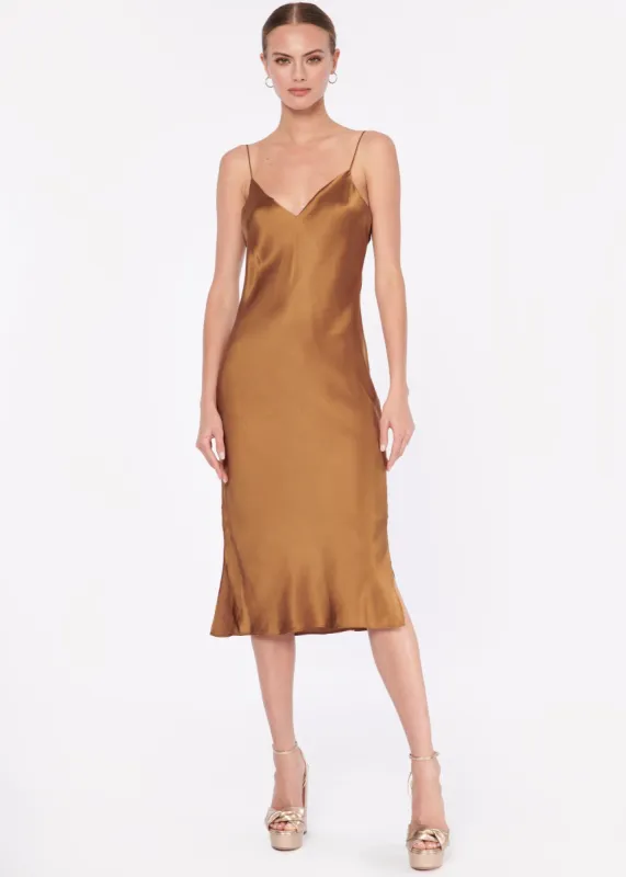 Raven Dress Toffee sold by Cami NYC