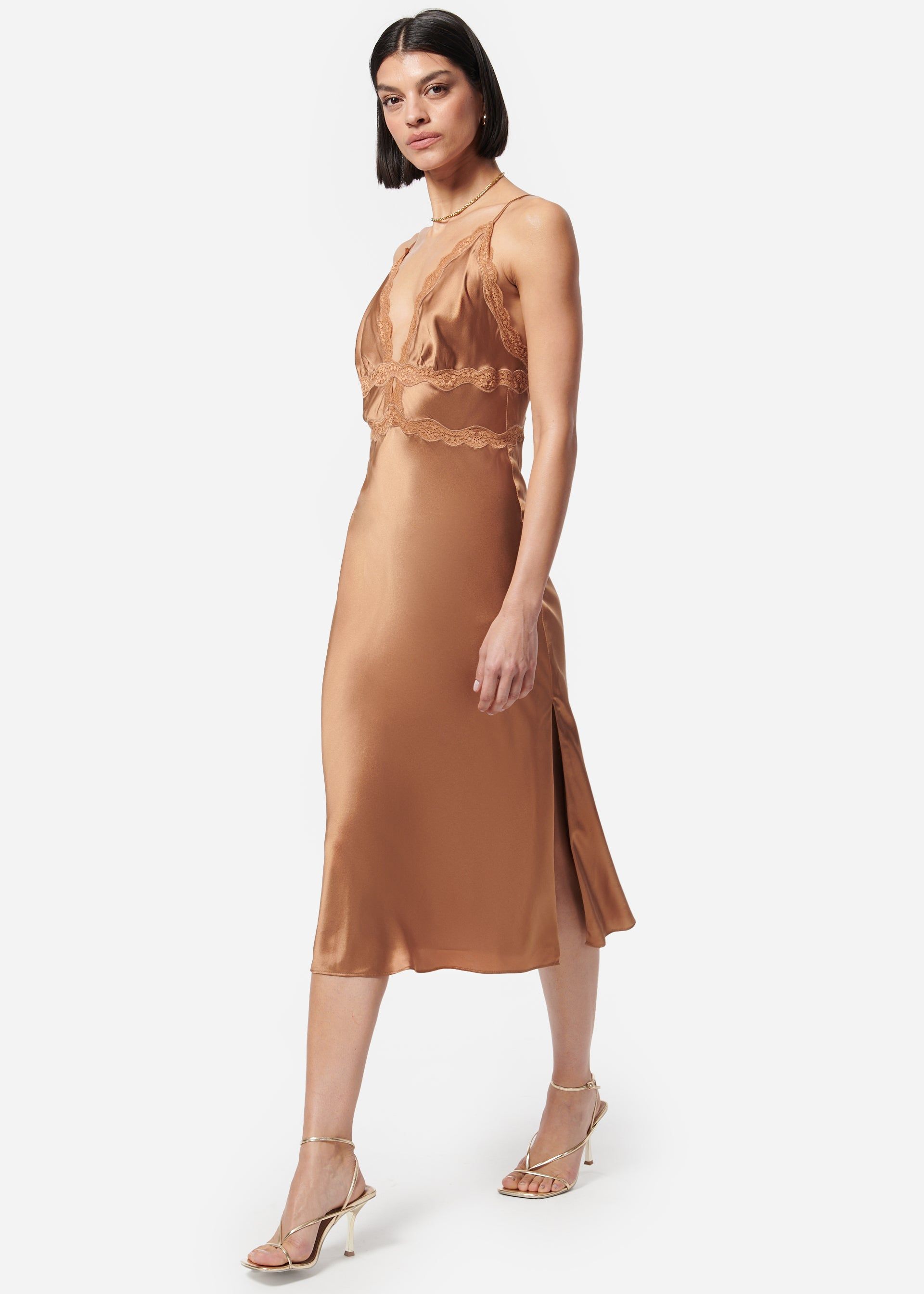 Bibiana Dress Sandalwood sold by Cami NYC product image thumbnail 3