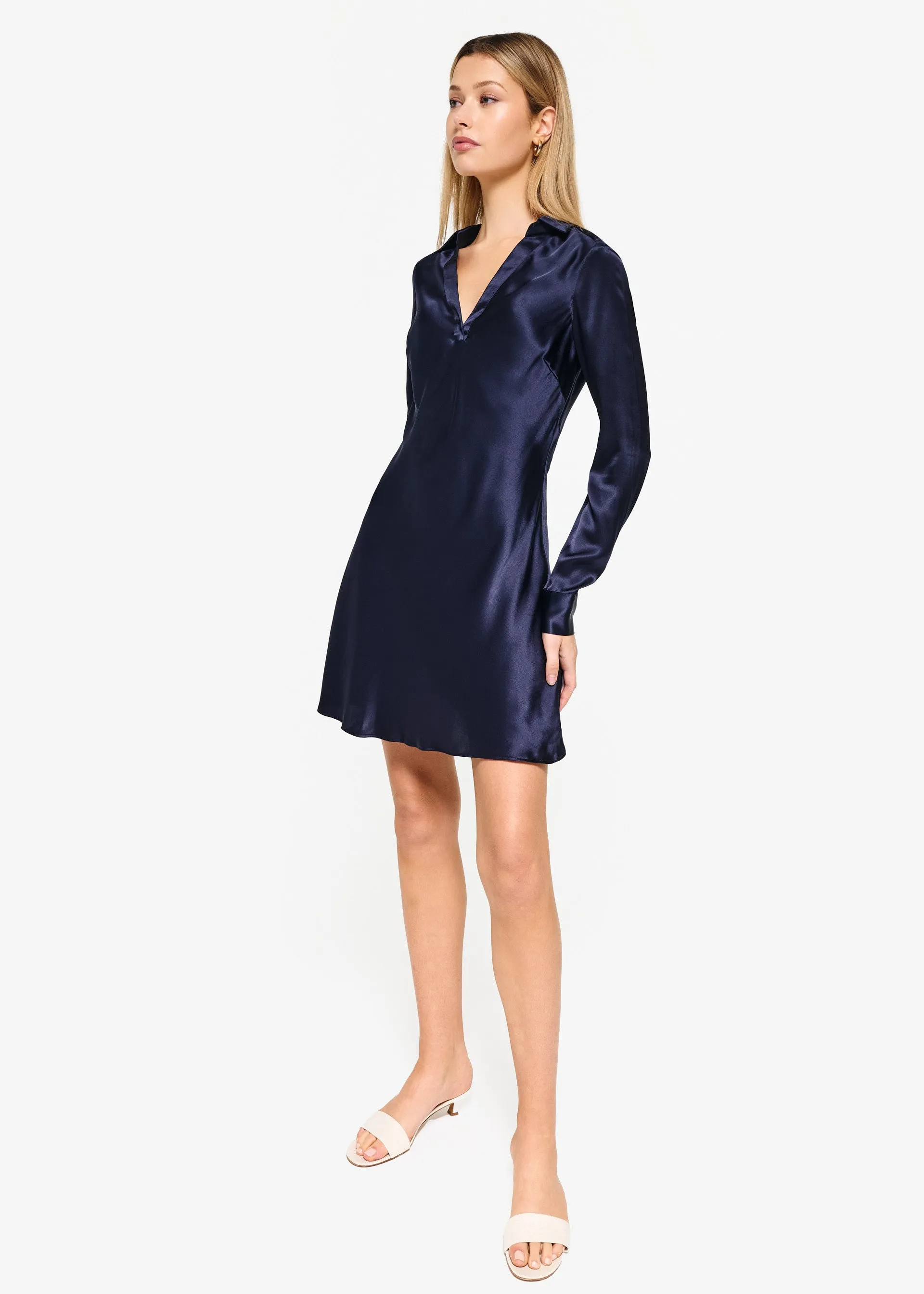 Toulouse Dress Navy sold by Cami NYC product image thumbnail 3
