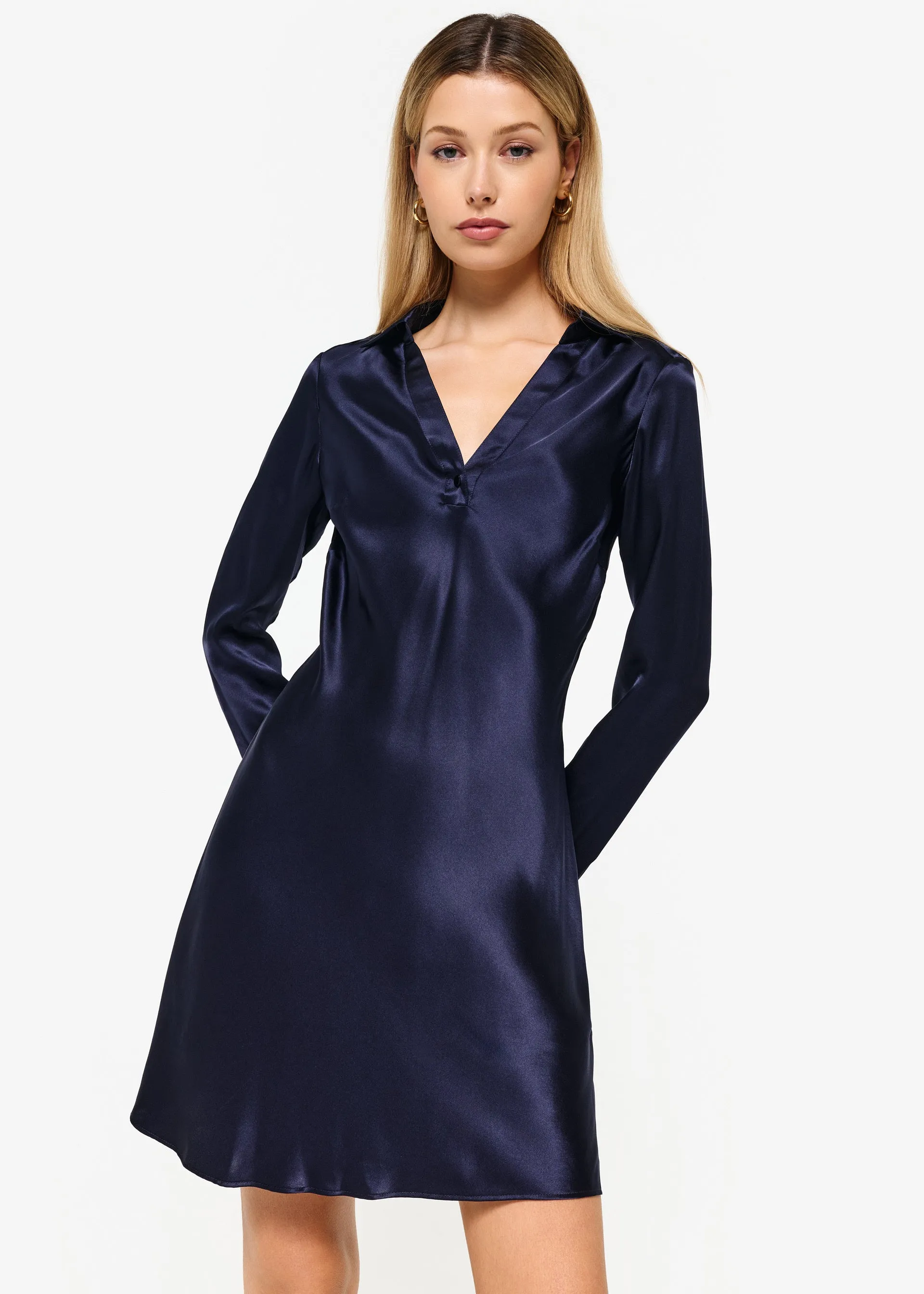 Toulouse Dress Navy sold by Cami NYC product image thumbnail 2