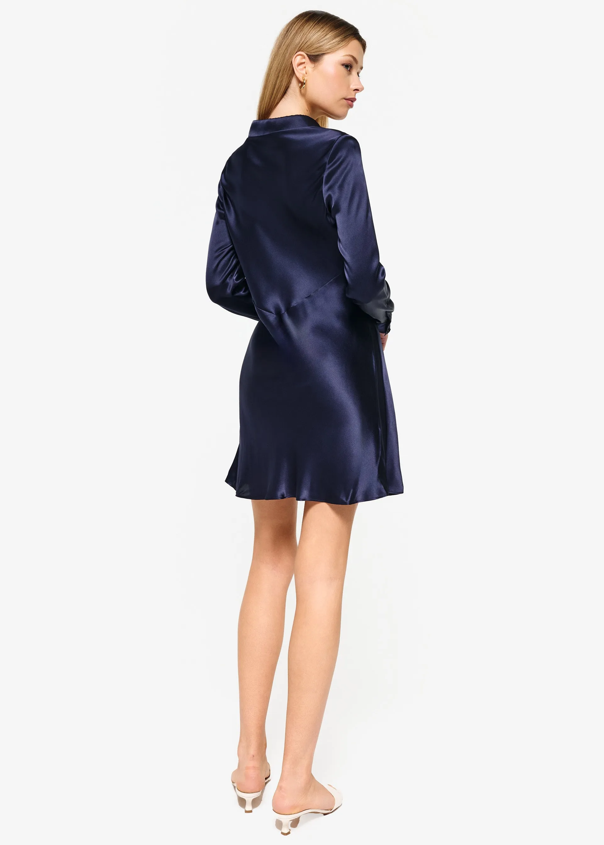Toulouse Dress Navy sold by Cami NYC product image thumbnail 4