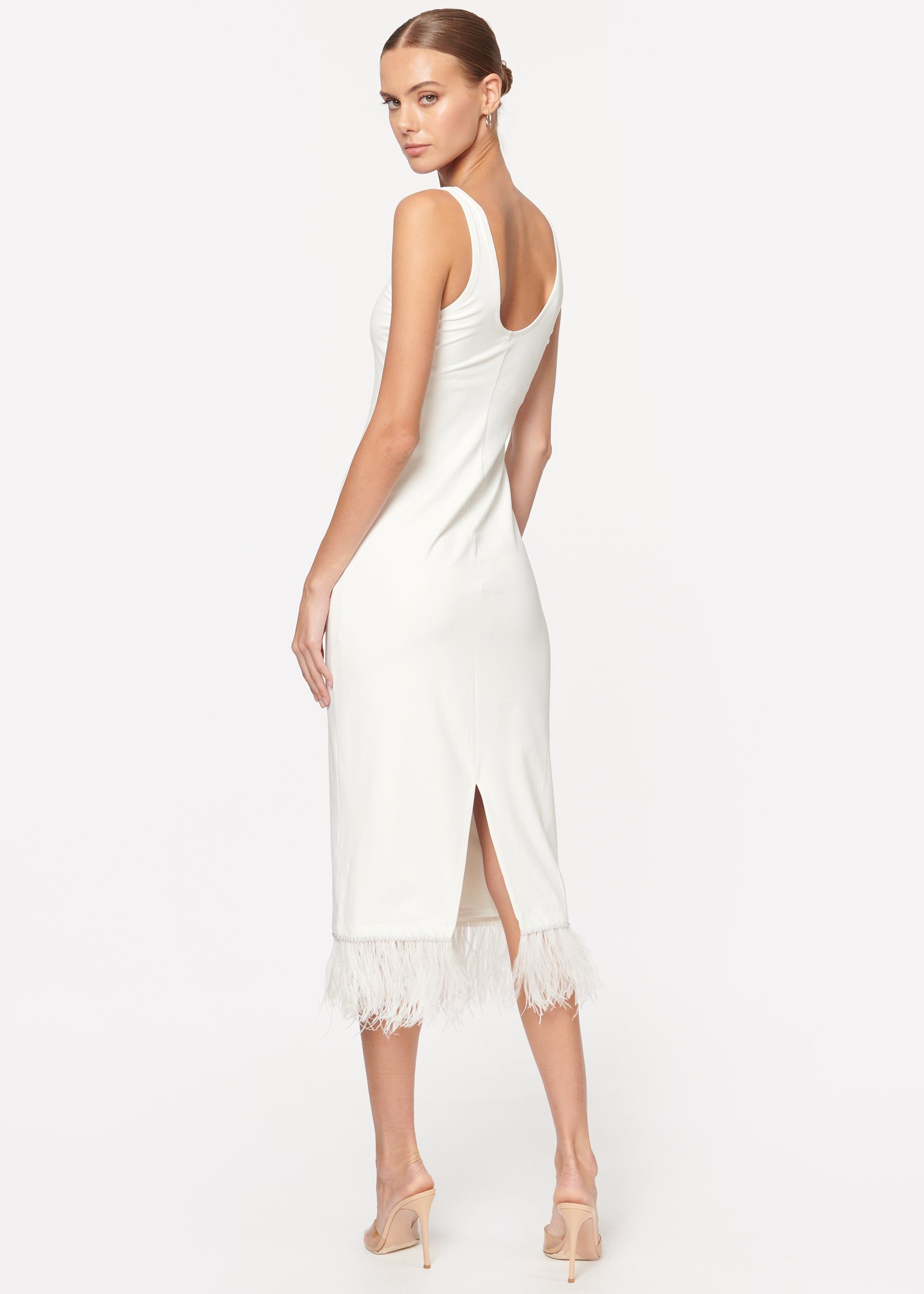 Reba Dress White sold by Cami NYC product image thumbnail 4