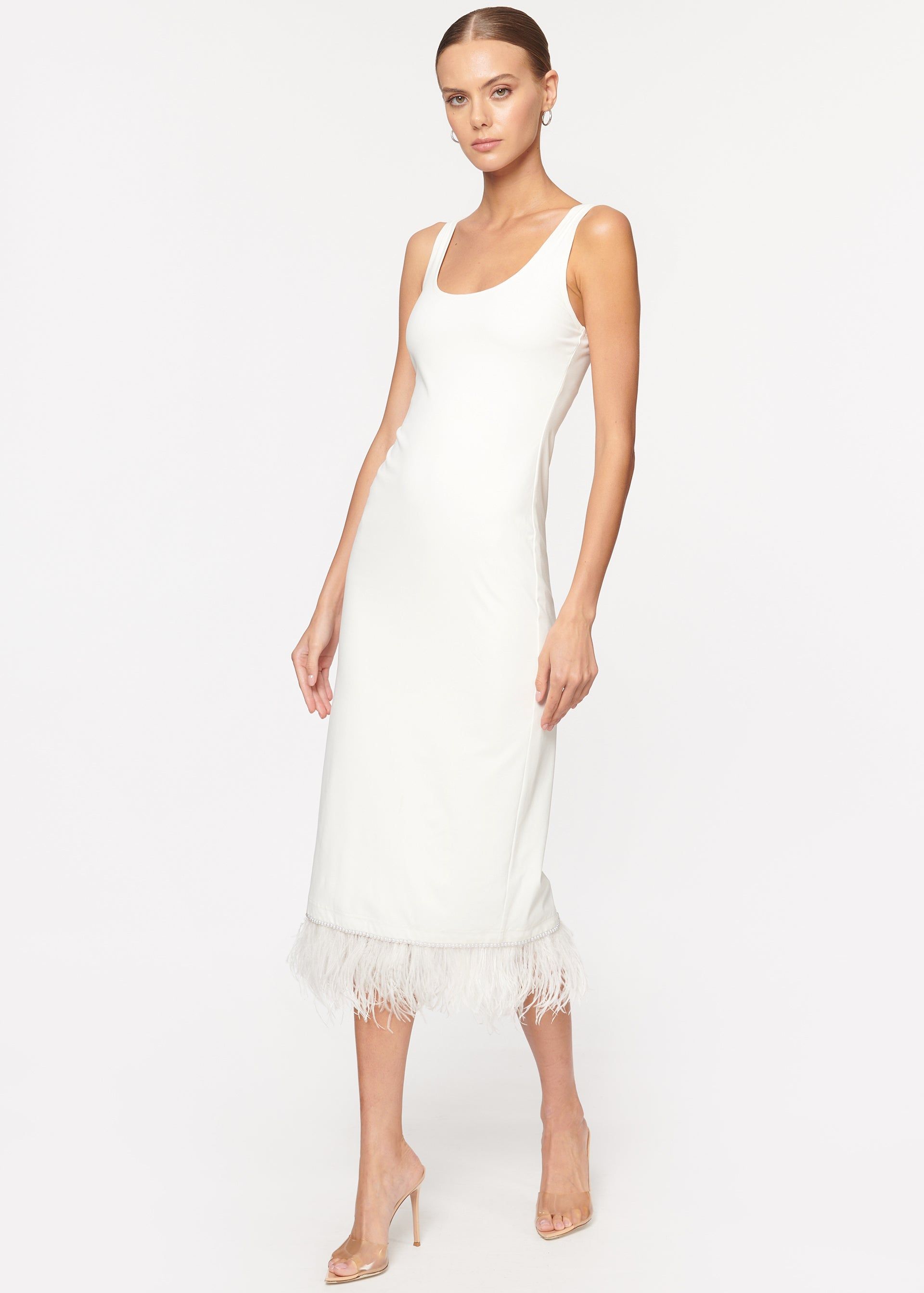 Reba Dress White sold by Cami NYC