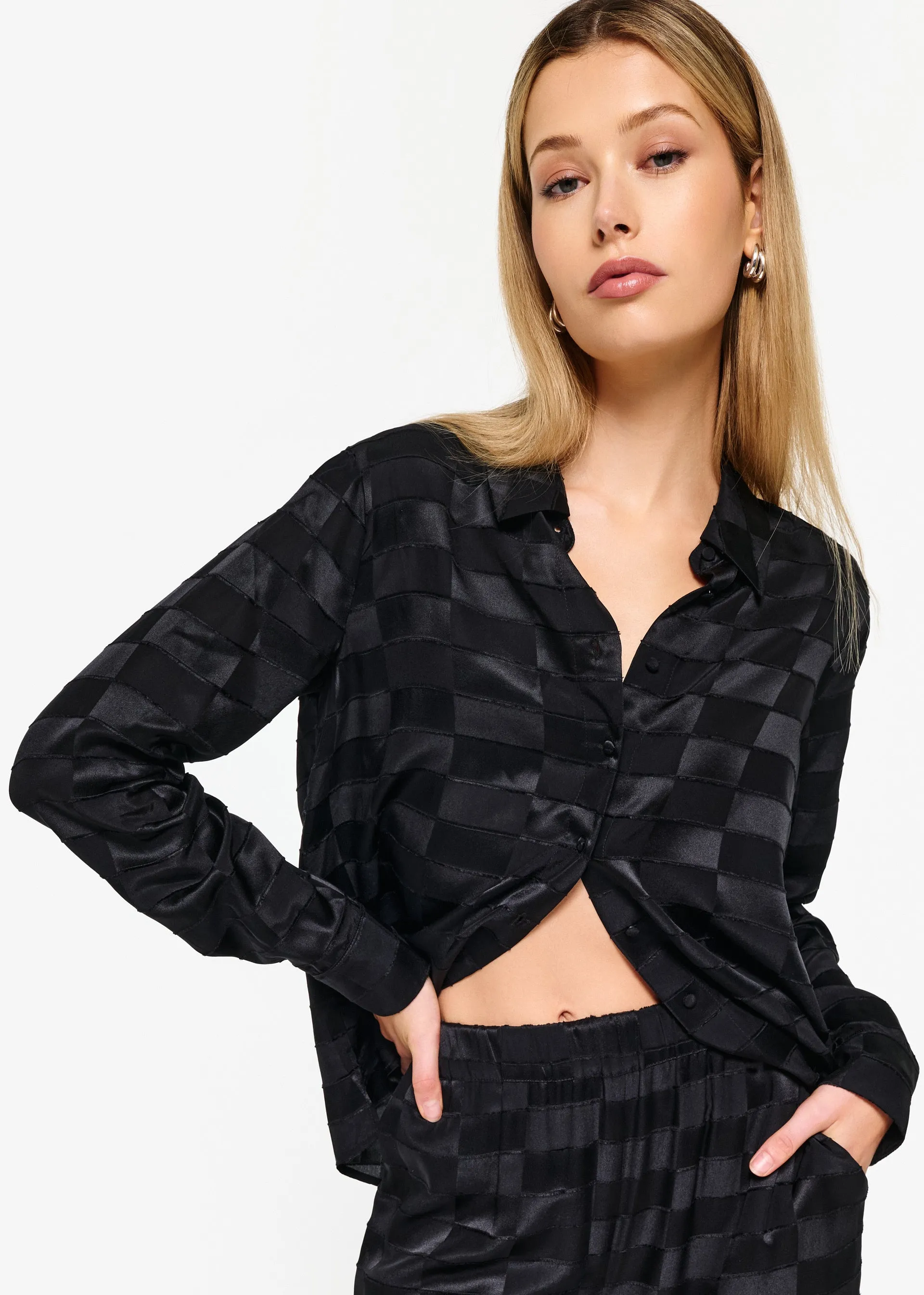 Yael Burnout Top Black sold by Cami NYC