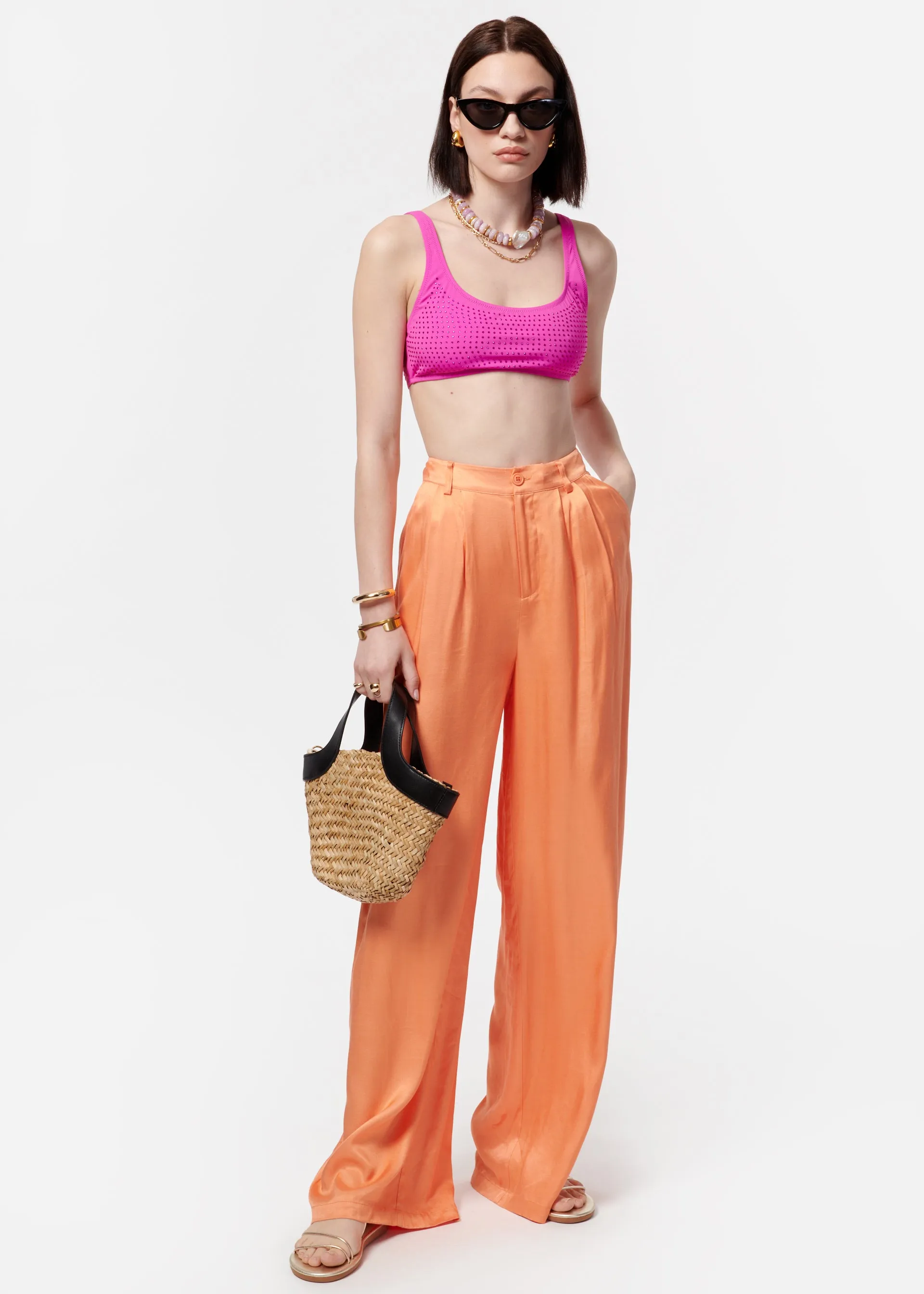 Crystal Bikini Top Petunia sold by Cami NYC product image thumbnail 5