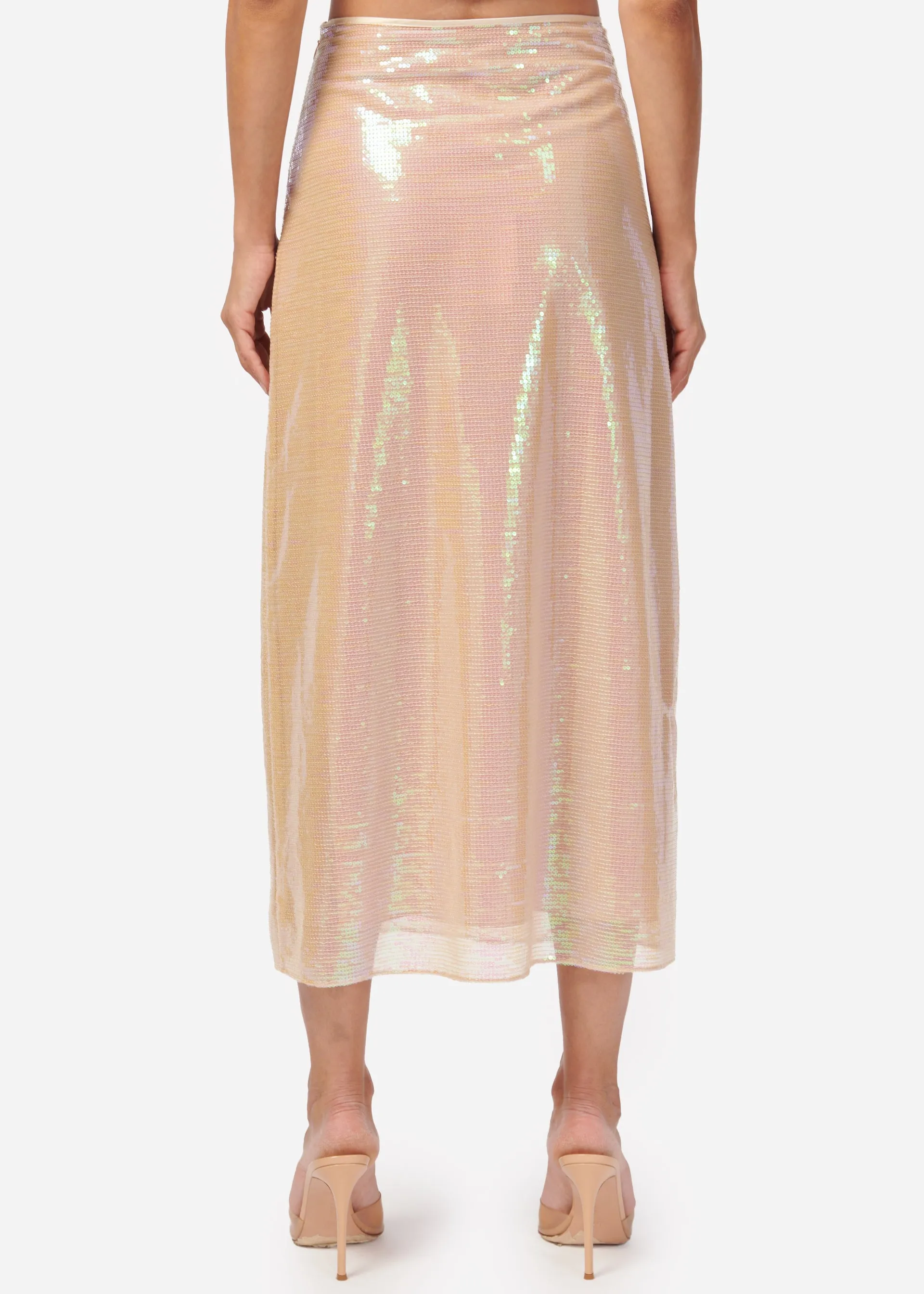 Artemis Sequin Skirt Opal Sequin sold by Cami NYC product image thumbnail 4