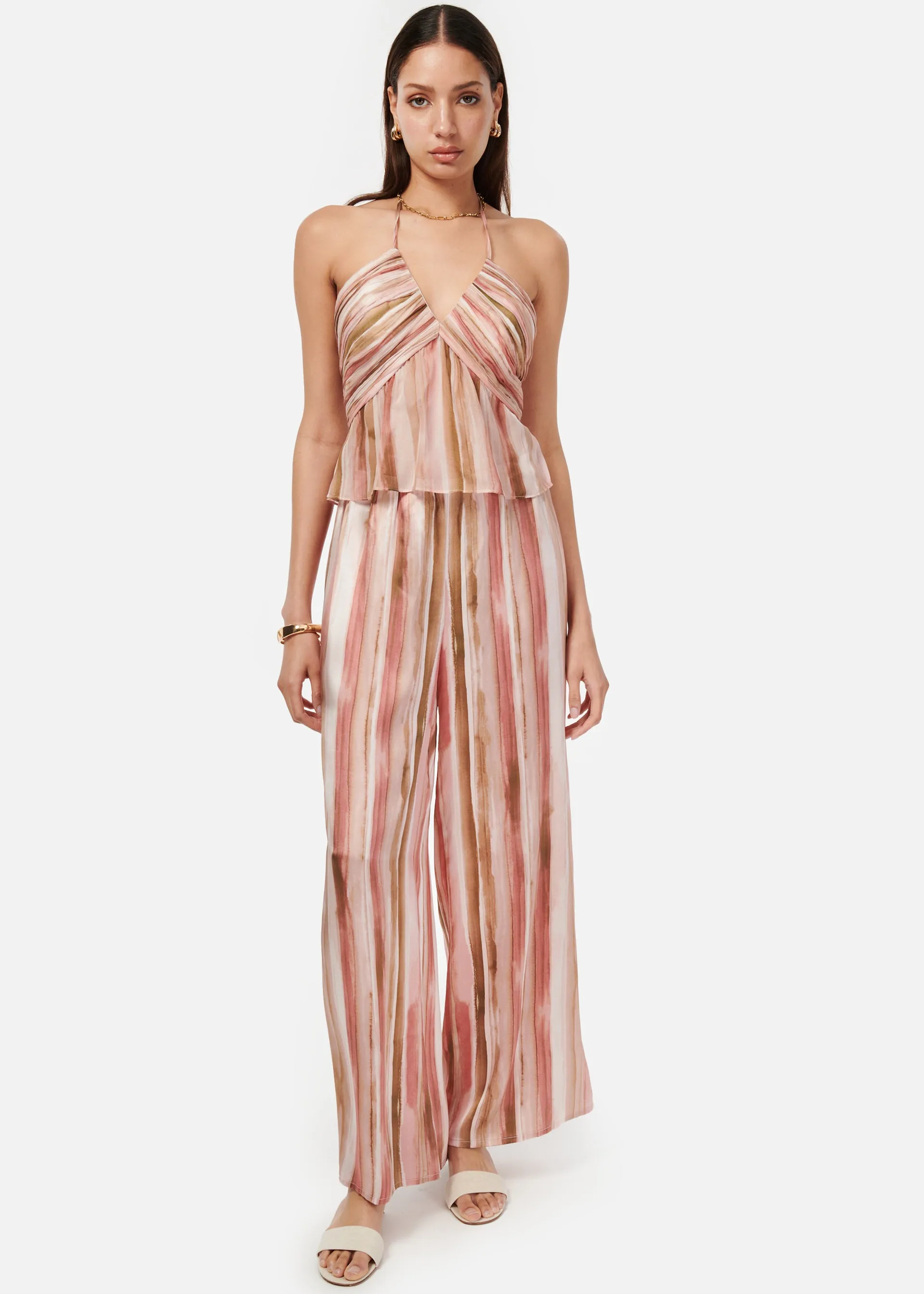 Quincey Pant Painterly Stripe sold by Cami NYC product image thumbnail 2