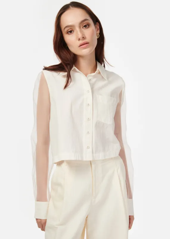 Pembroke Cropped Top Ceramic sold by Cami NYC