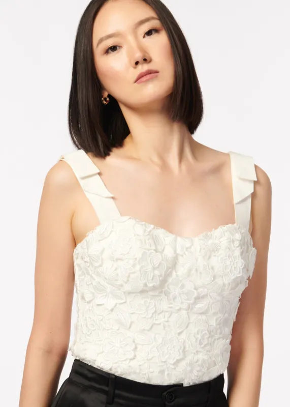 Paloma Bodysuit White made by Cami NYC