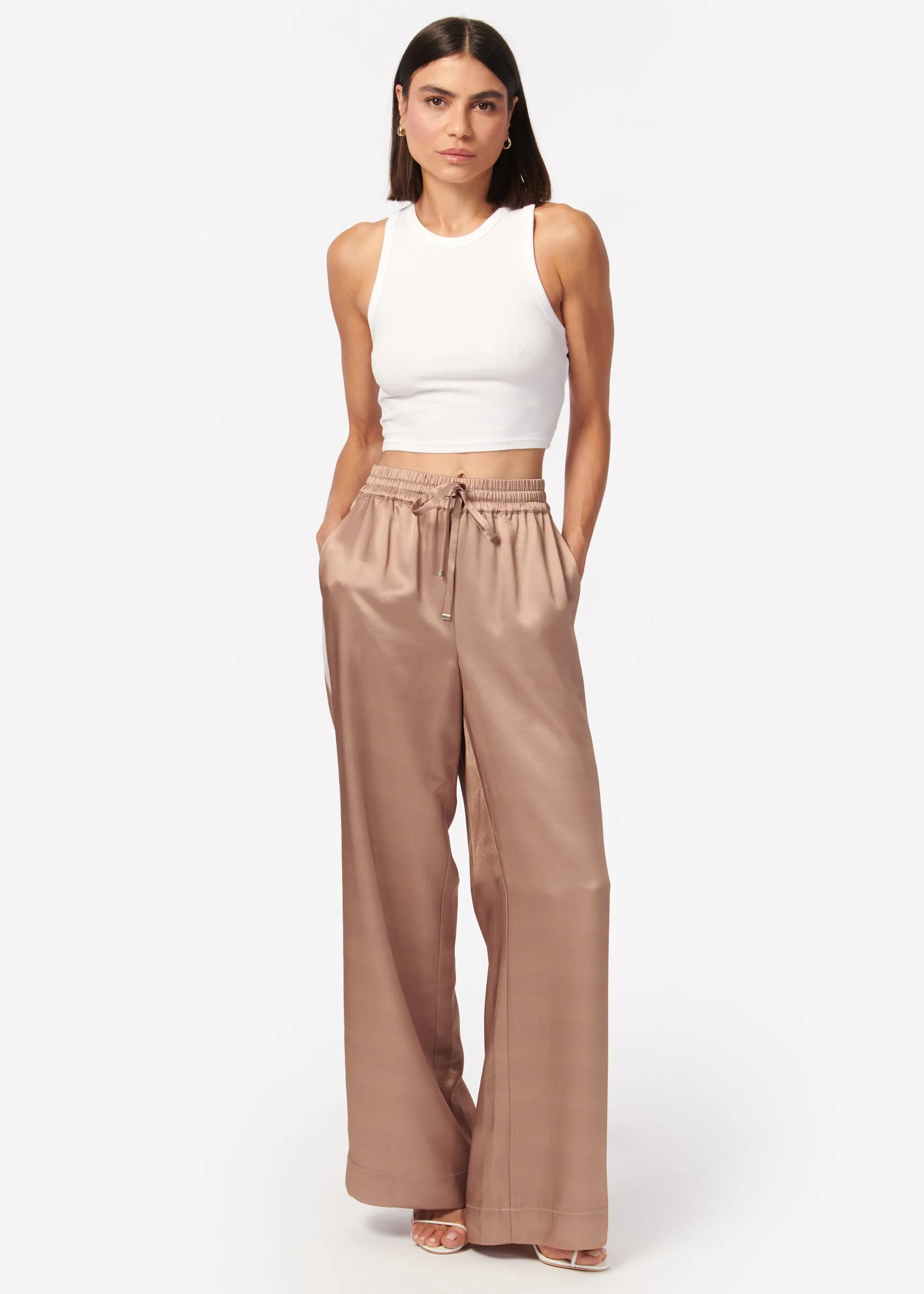 Reggie Wide Leg Pant Latte sold by Cami NYC product image thumbnail 3