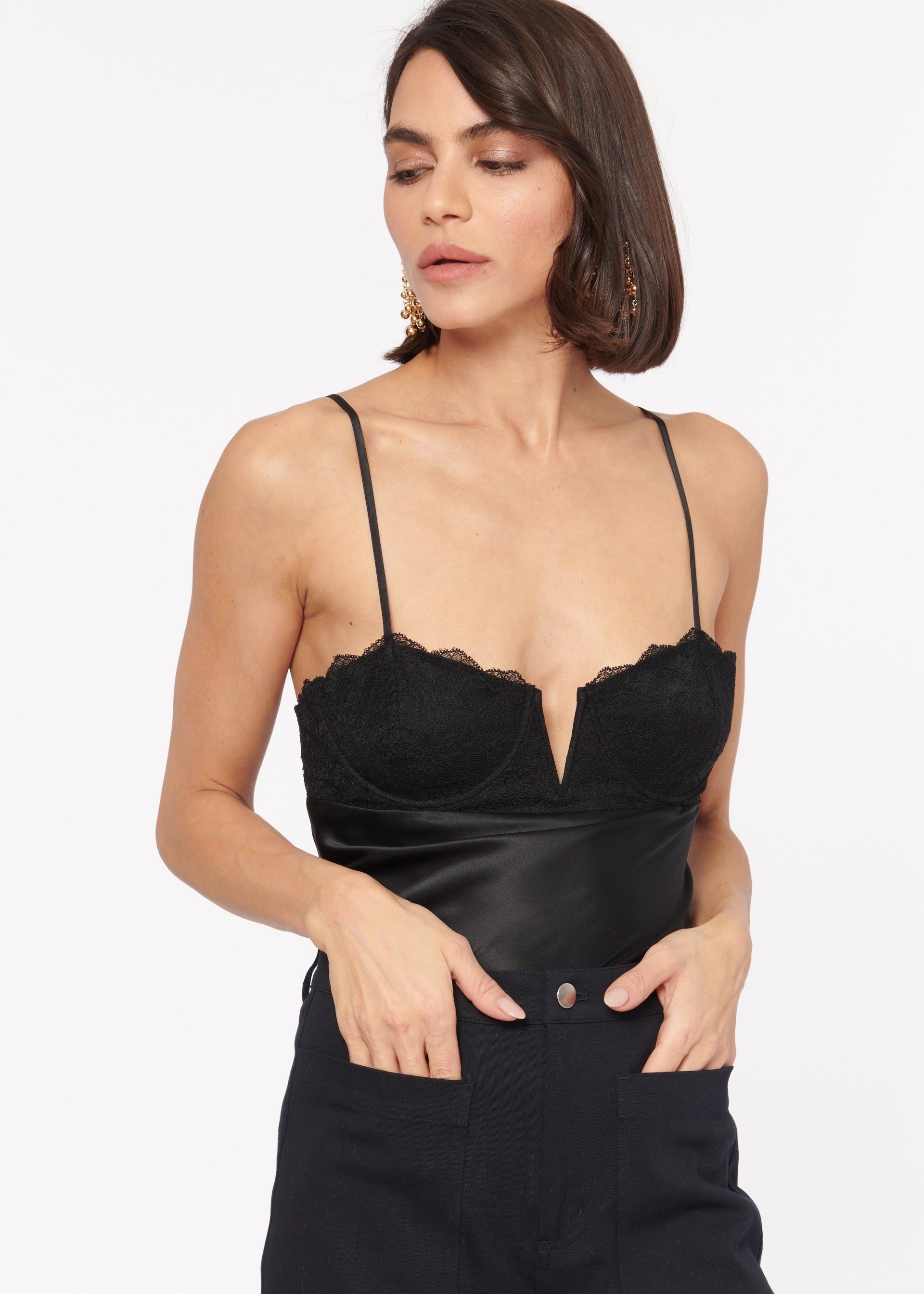 Basilia Cami Black sold by Cami NYC product image thumbnail 3