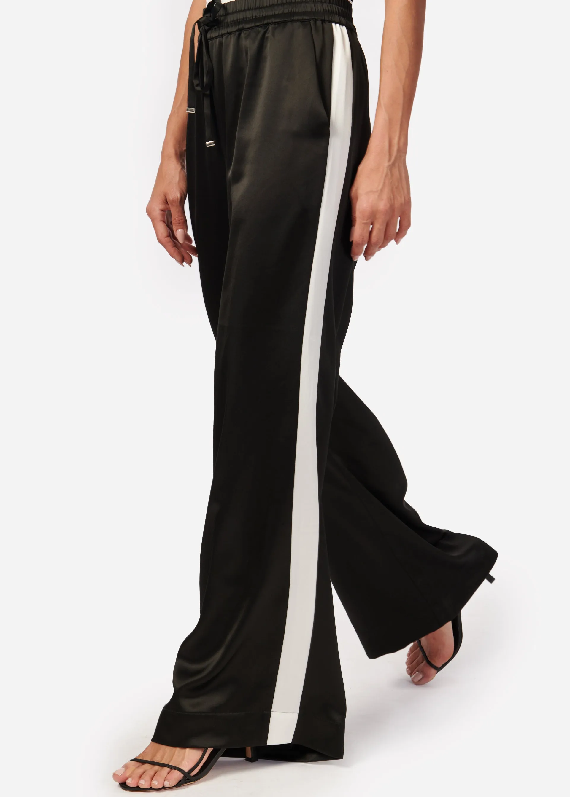 Reggie Wide Leg Pant Black sold by Cami NYC