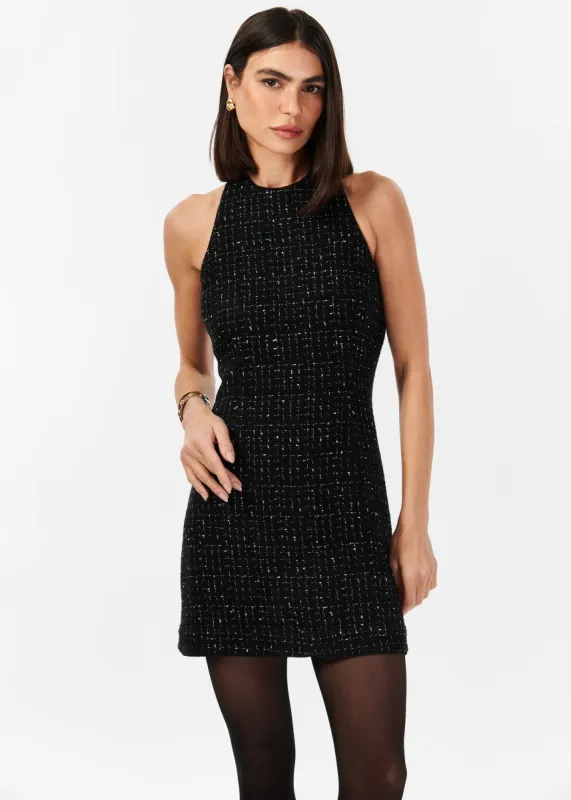 Anderson Tweed Mini Dress Windowpane sold by Cami NYC