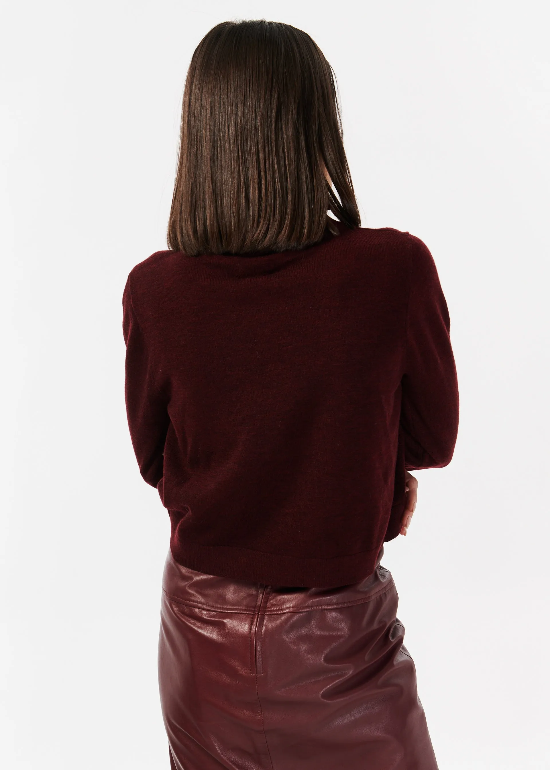 Gwendolyn Sweater Cranberry sold by Cami NYC product image thumbnail 4