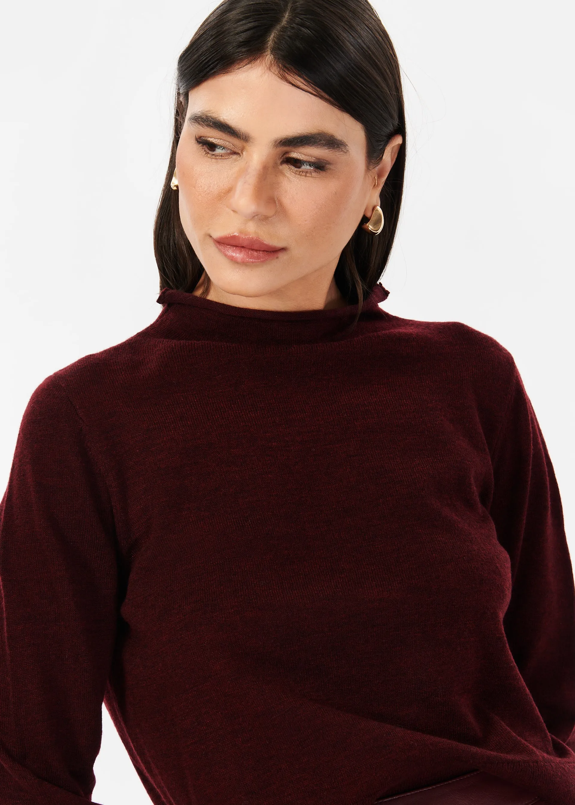 Gwendolyn Sweater Cranberry sold by Cami NYC product image thumbnail 3