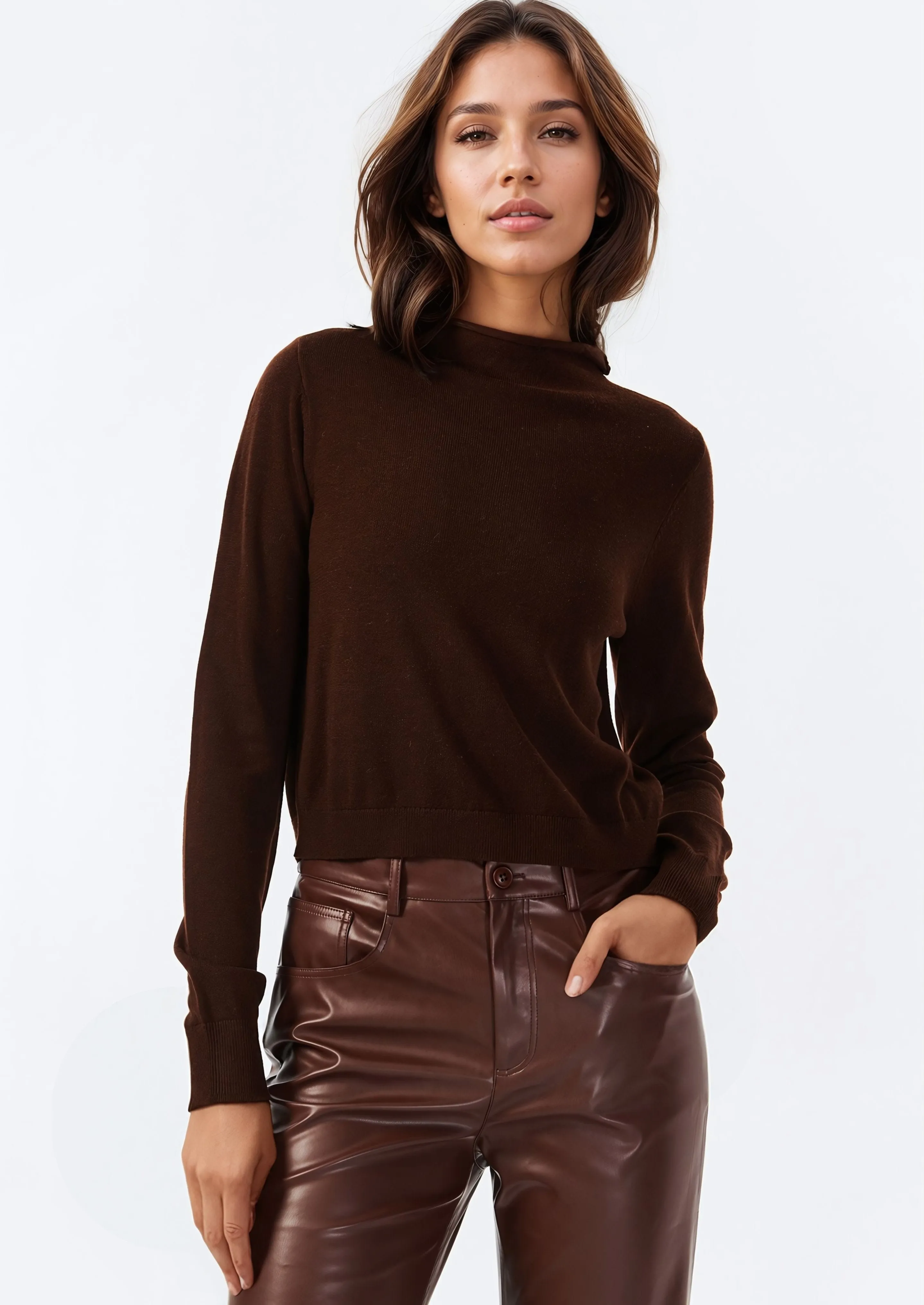 Gwendolyn Sweater Java sold by Cami NYC