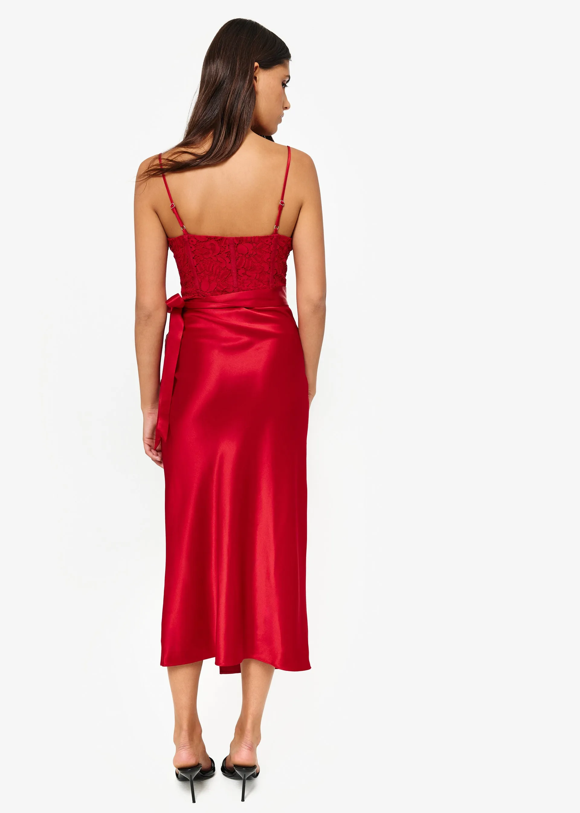 Tricia Corset Dress Cardinal sold by CAMI product image thumbnail 4
