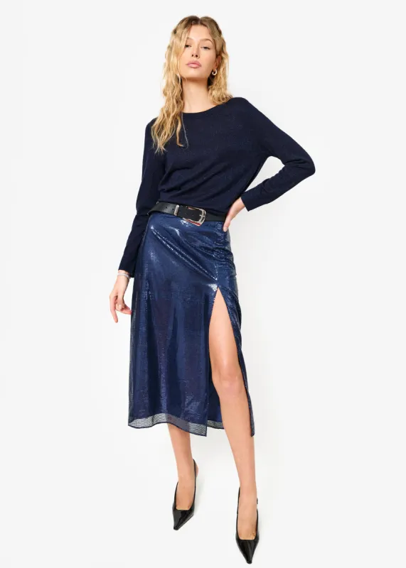 Pauline Sweater Evening Blue sold by Cami NYC