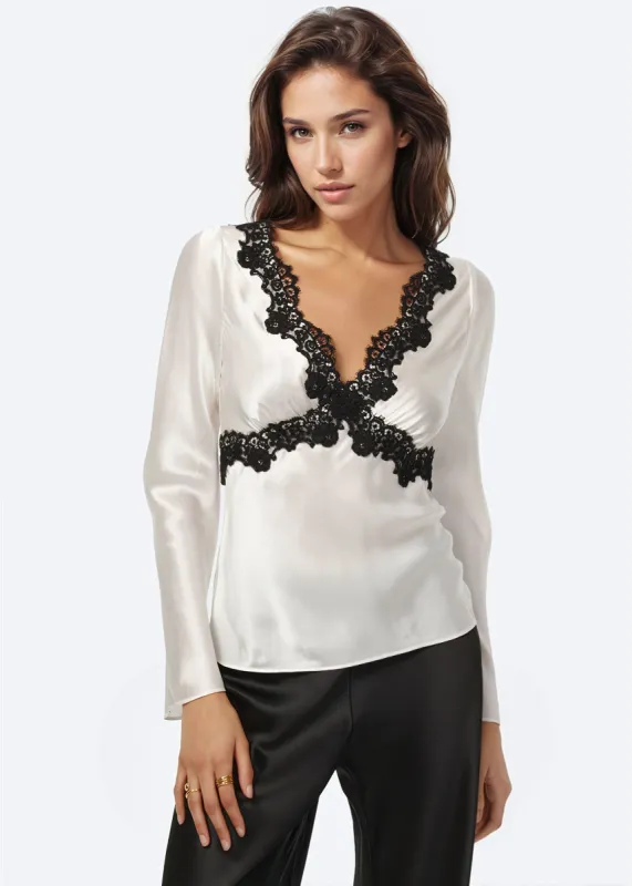 Ainslee Top White sold by Cami NYC